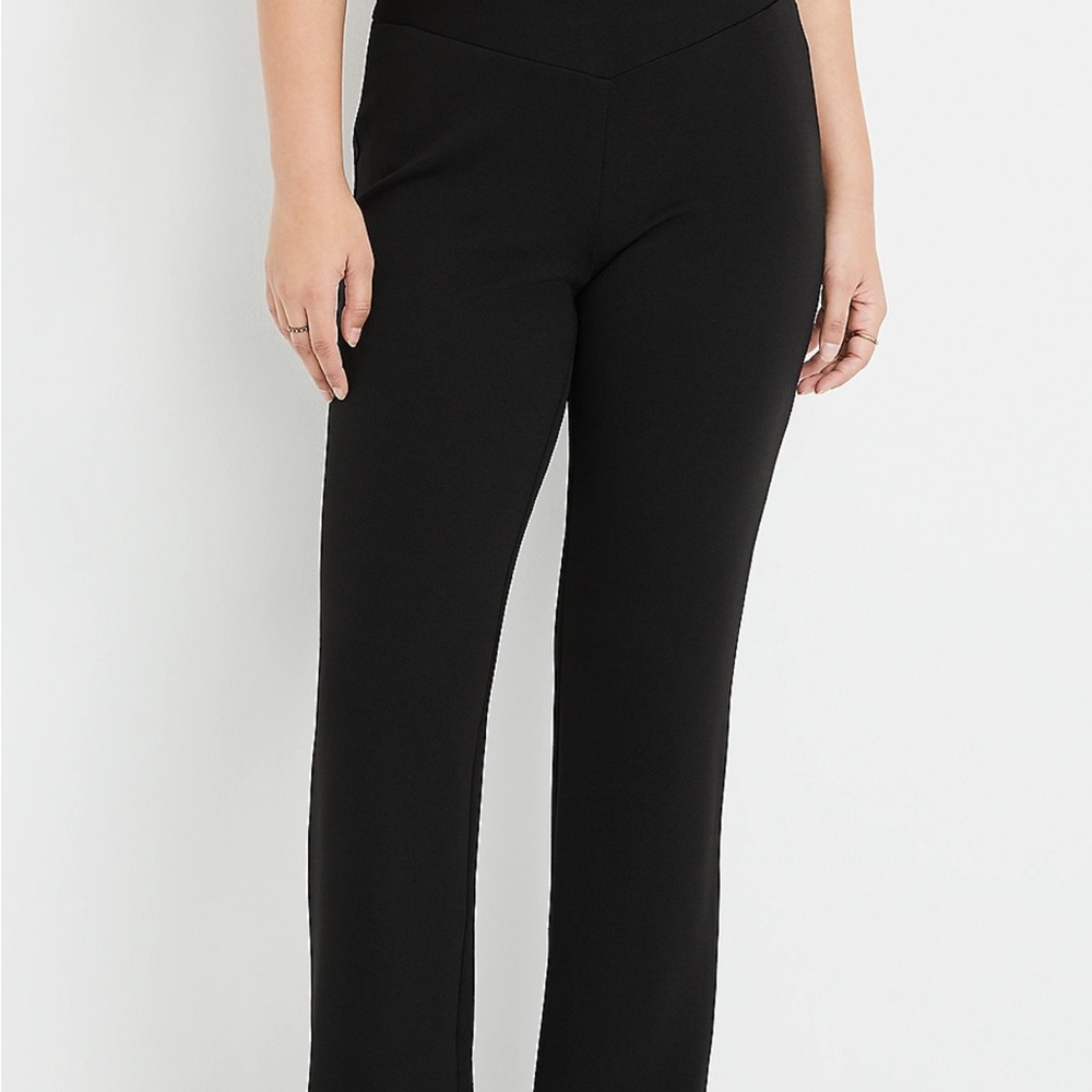 Maurices Classic Black Straight Leg Pants